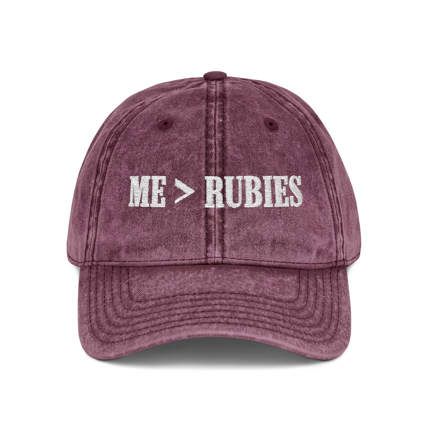 Me > Rubies Christian Hat Embroidered Religious Gift Dad Cap Christian Apparel Faith Hat For Mom Vintage Cap “Me > rubies” Christian Cap For Her