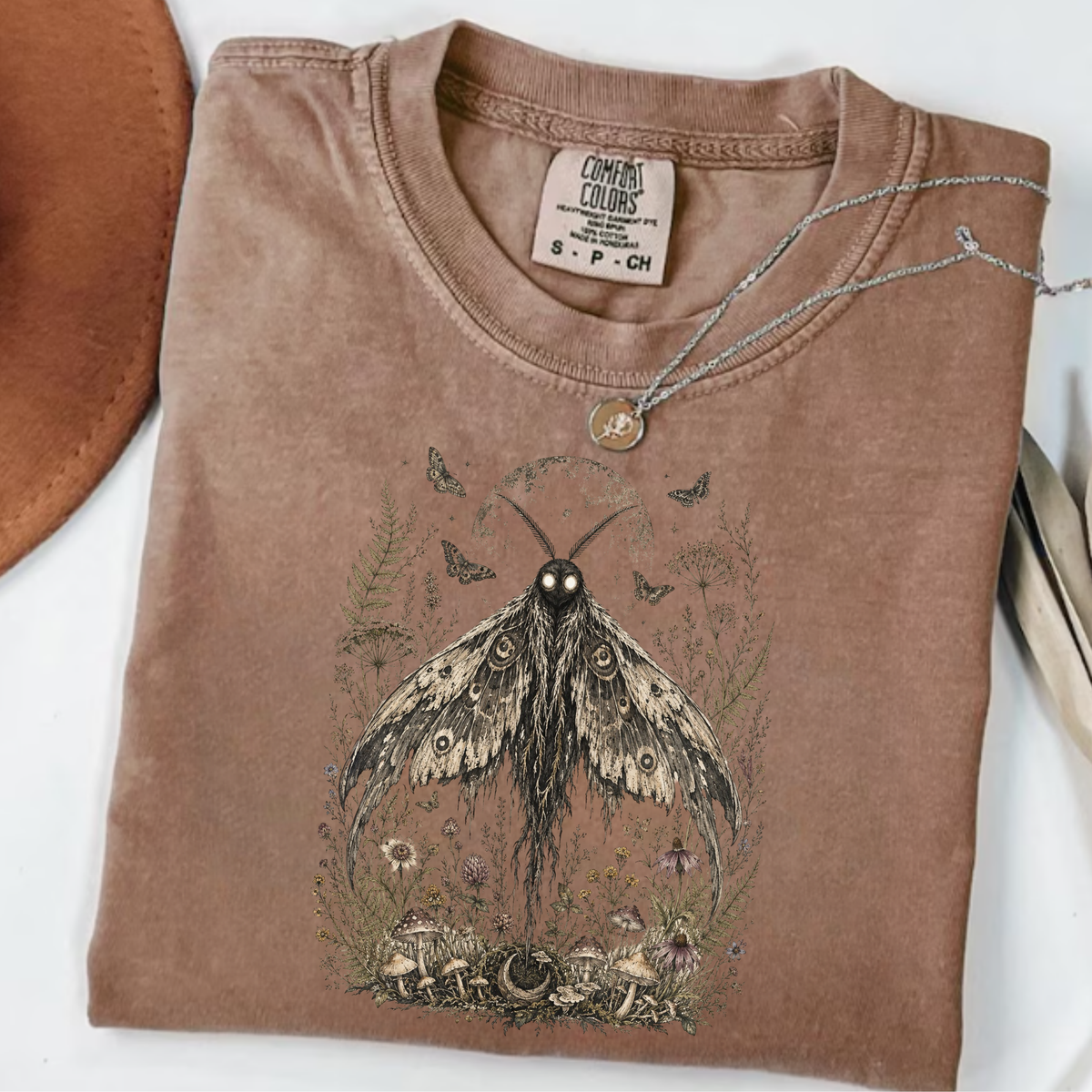 Botanical Cryptid Mothman T-Shirt
