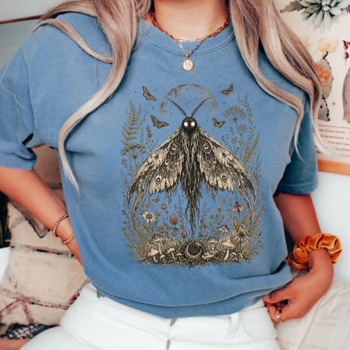 Botanical Cryptid Mothman T-Shirt