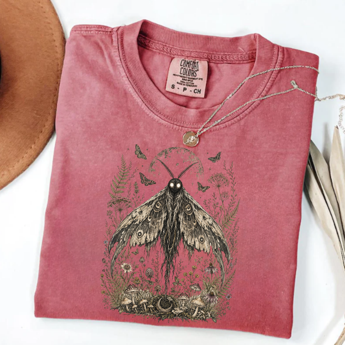 Botanical Cryptid Mothman T-Shirt