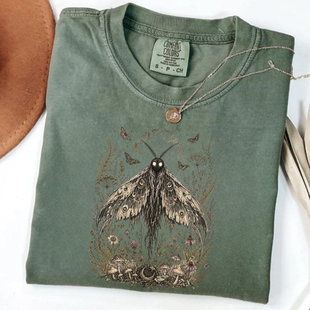 Botanical Cryptid Mothman T-Shirt