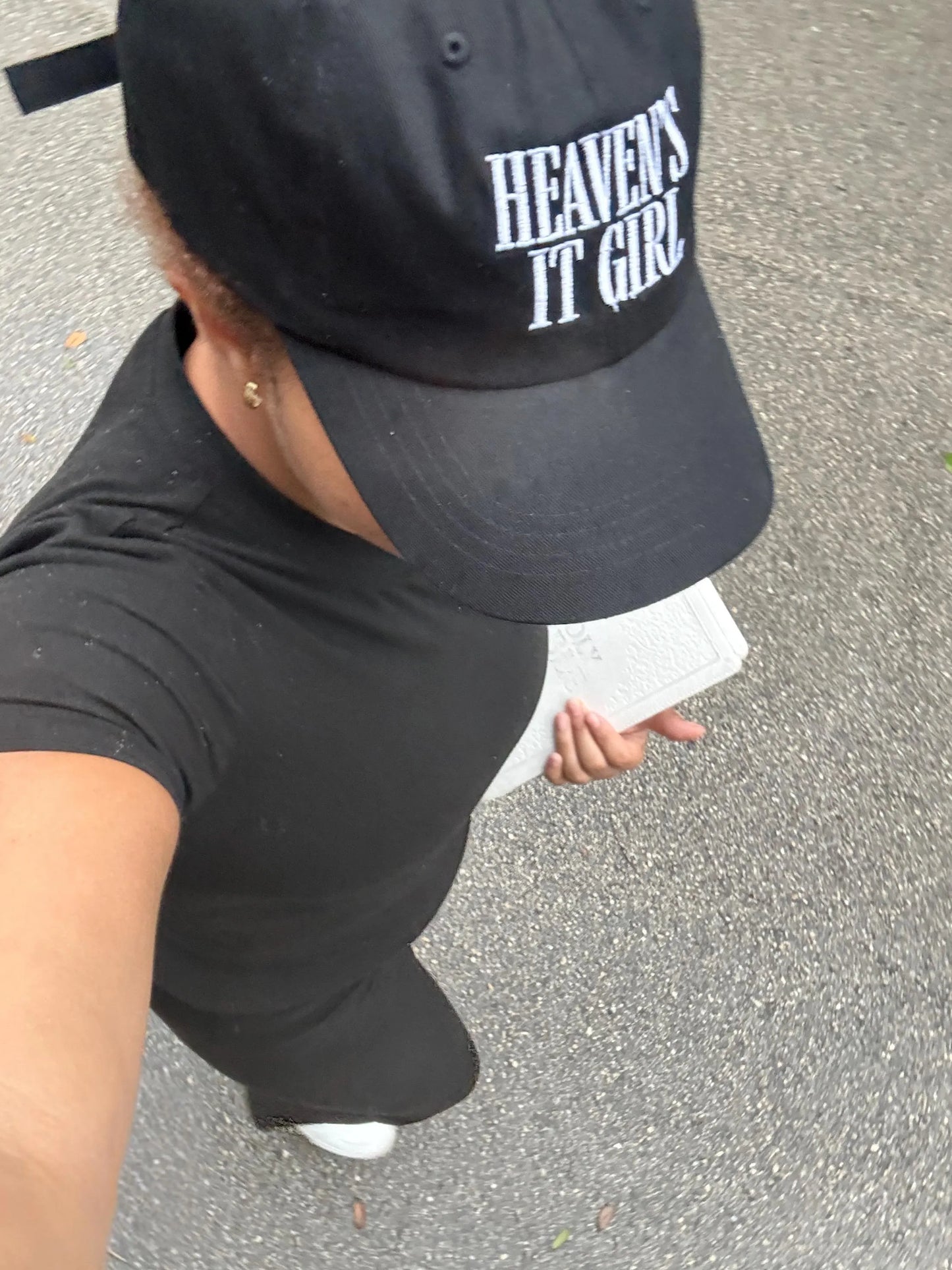 Christian Hat Embroidered "Heaven's It Girl" Religious Gift Dad Cap Christian Apparel Faith Hat for Mom Vintage Christian Cap For Her