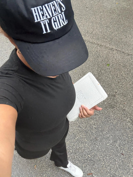 Heaven It Girl Christian Hat Embroidered Religious Gift Dad Cap Christian Apparel Faith Hat for Mom Vintage Christian Cap For Her