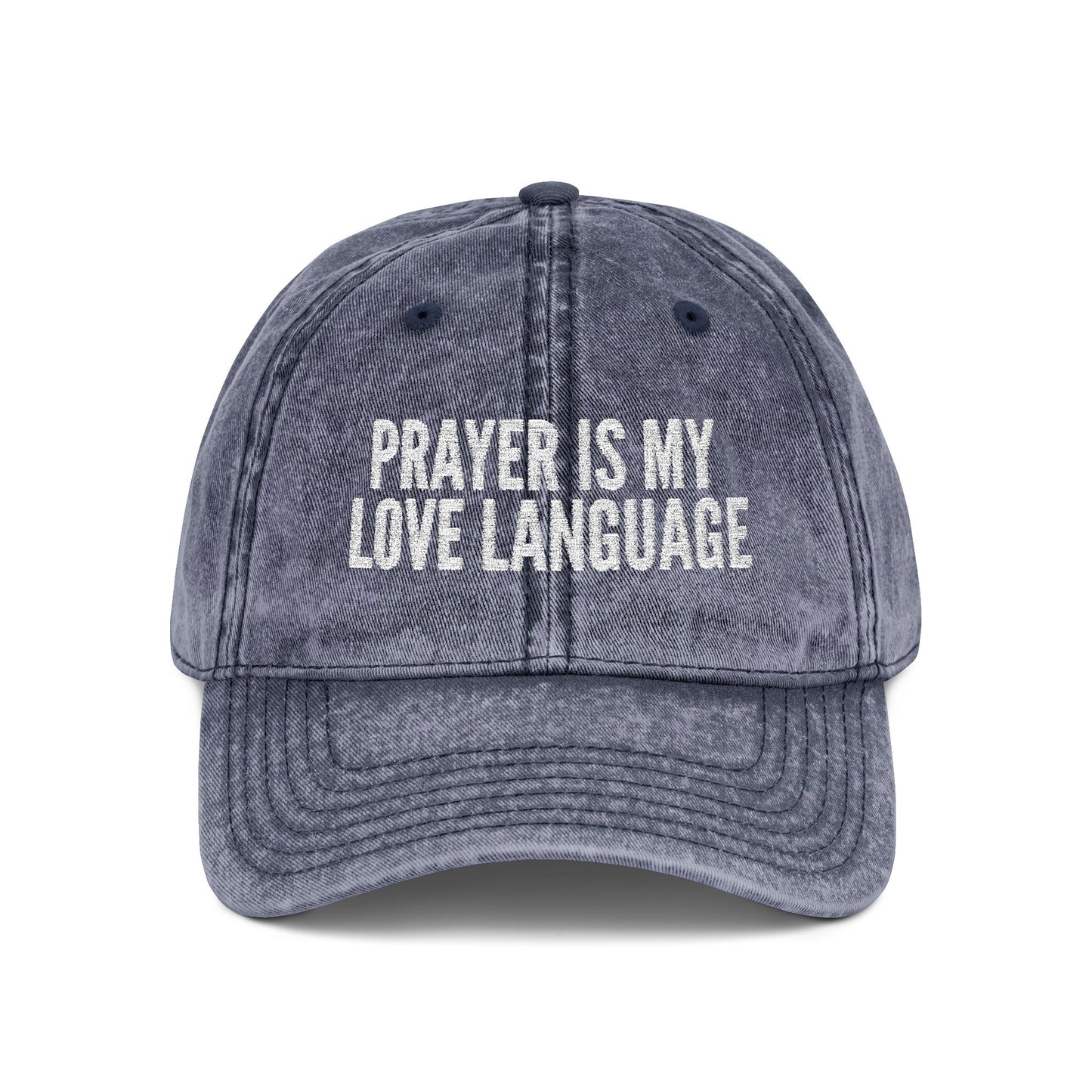 Christian Hat Embroidered "Prayer is my love language" Religious Gift Cap Christian Apparel Faith Hat  for Mom Vintage Christian Cap For Her