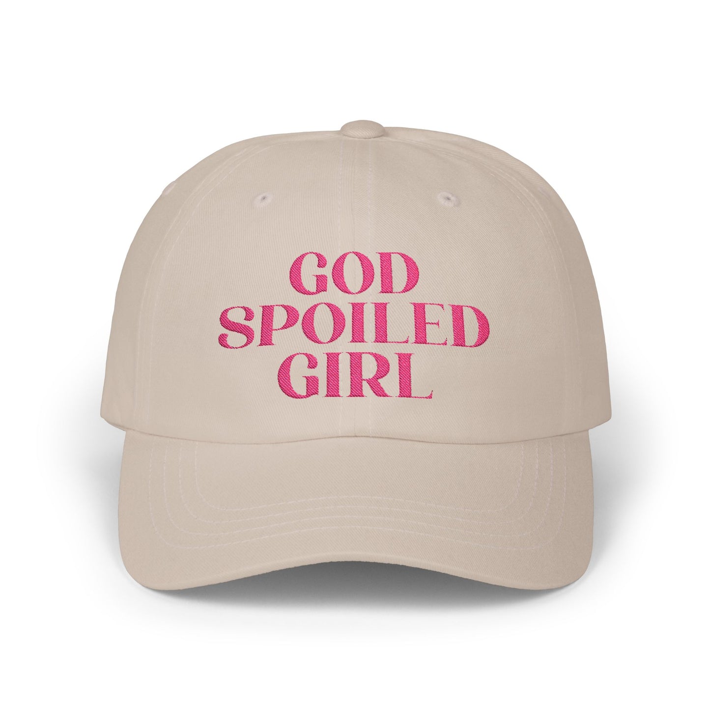 Christian Hat Embroidered Religious Gift Dad Cap “God Spoiled Girl” Christian Apparel Faith Hat for Mom Vintage Christian Cap For Her