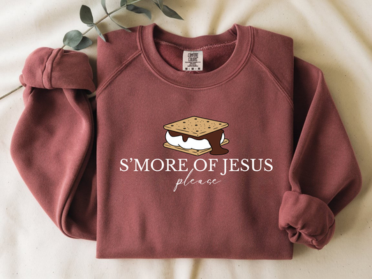 Smore of Jesus Please Christian Sweatshirt Smore Lover Shirt Christian Camping Hoodie Gift Jesus Hoodie  Comfort Colors
