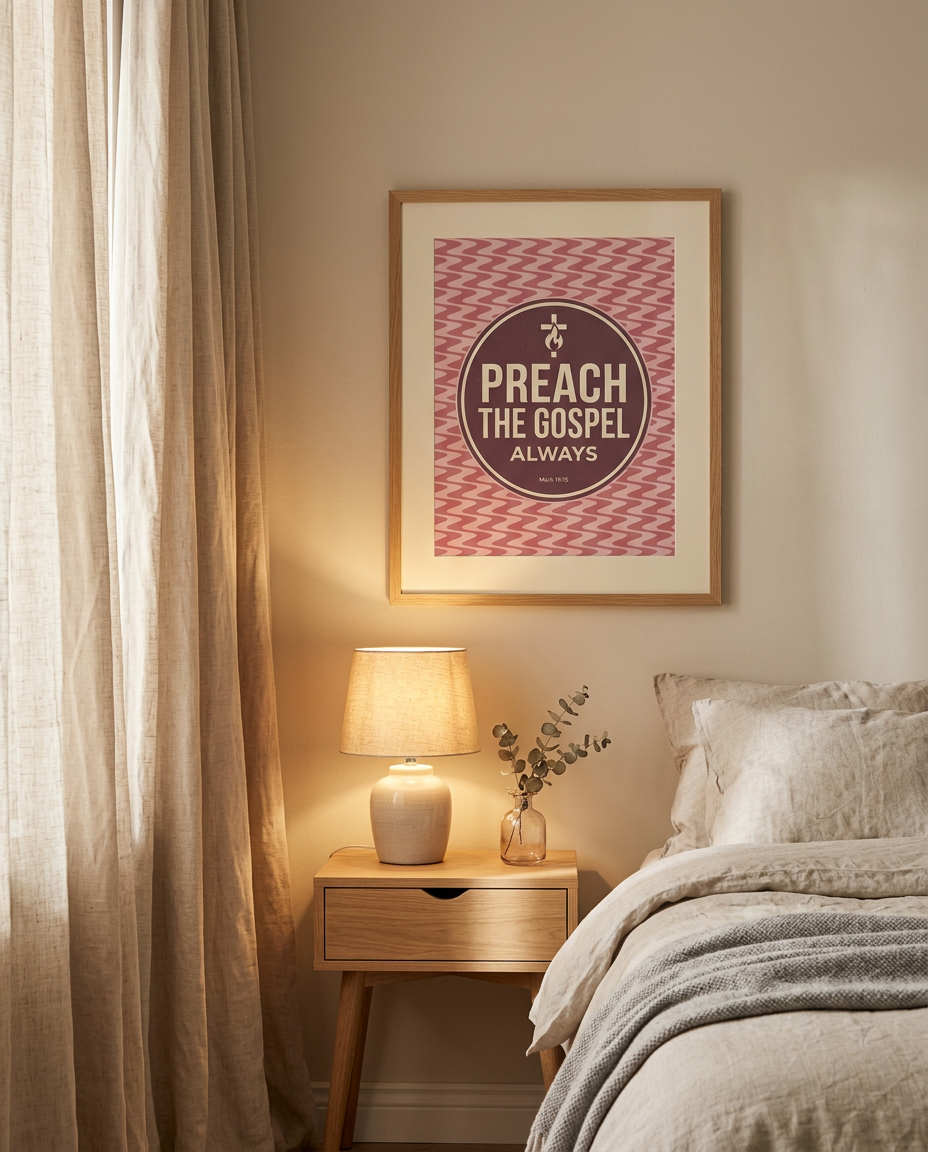 Preach the Gospel Always Poster