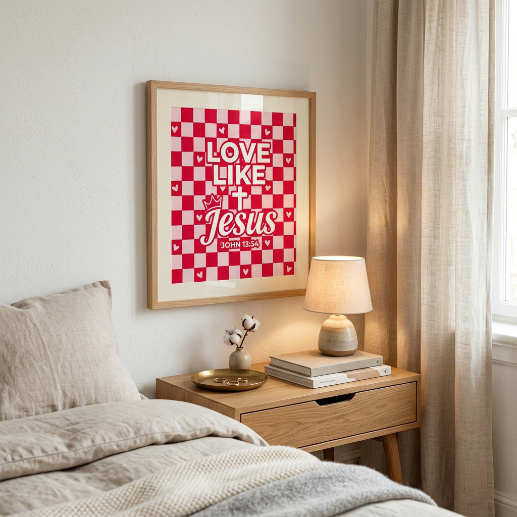 Love Like Jesus Poster | Christian Wall Art