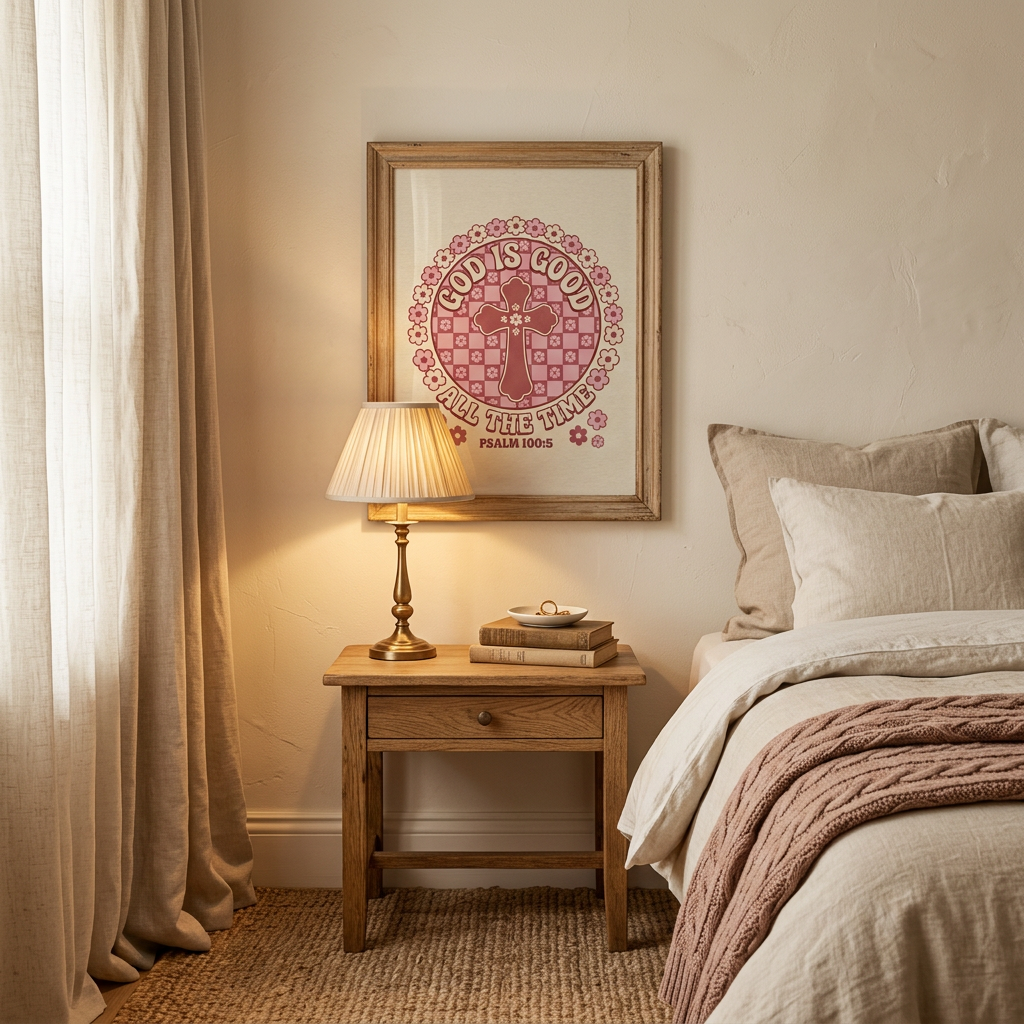God Is Good All The Time Poster | Christian Wall Art
