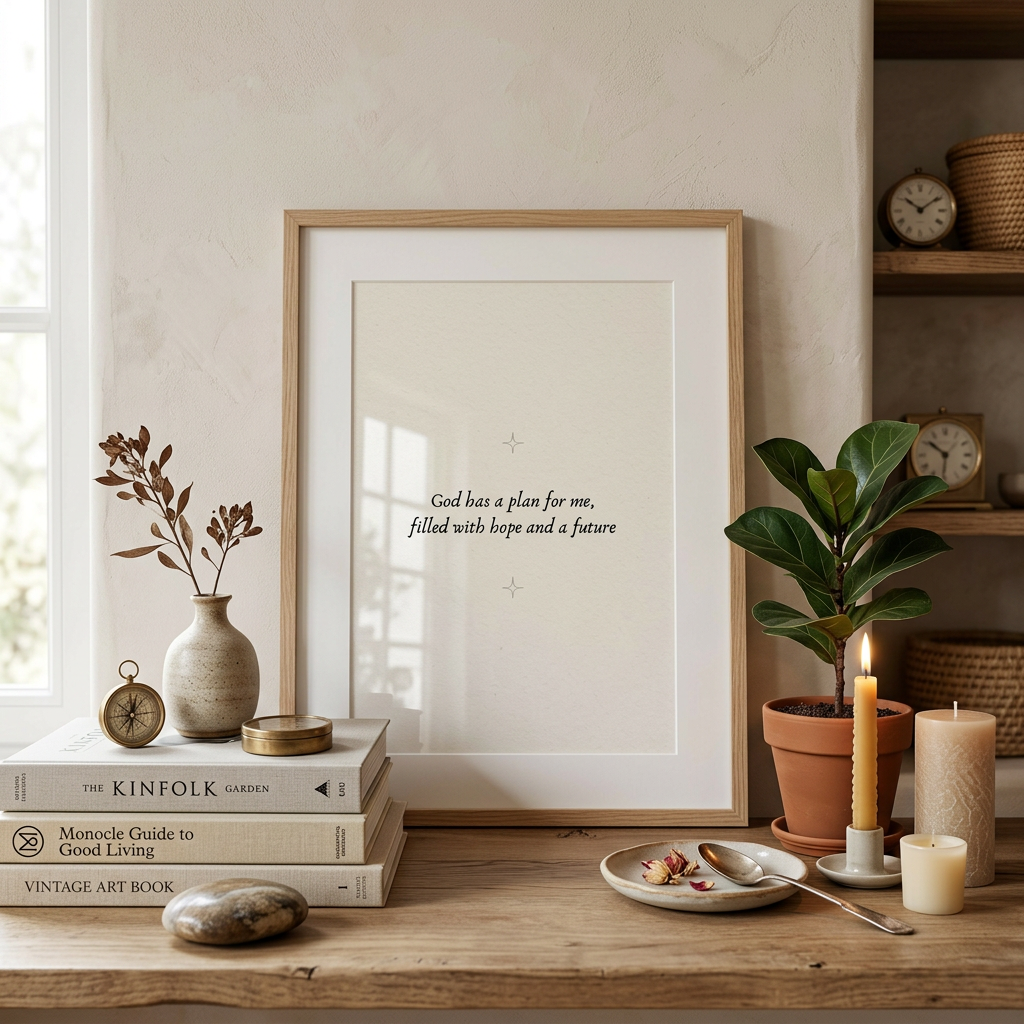 God Has a Plan for Me | Christian Wall Art
