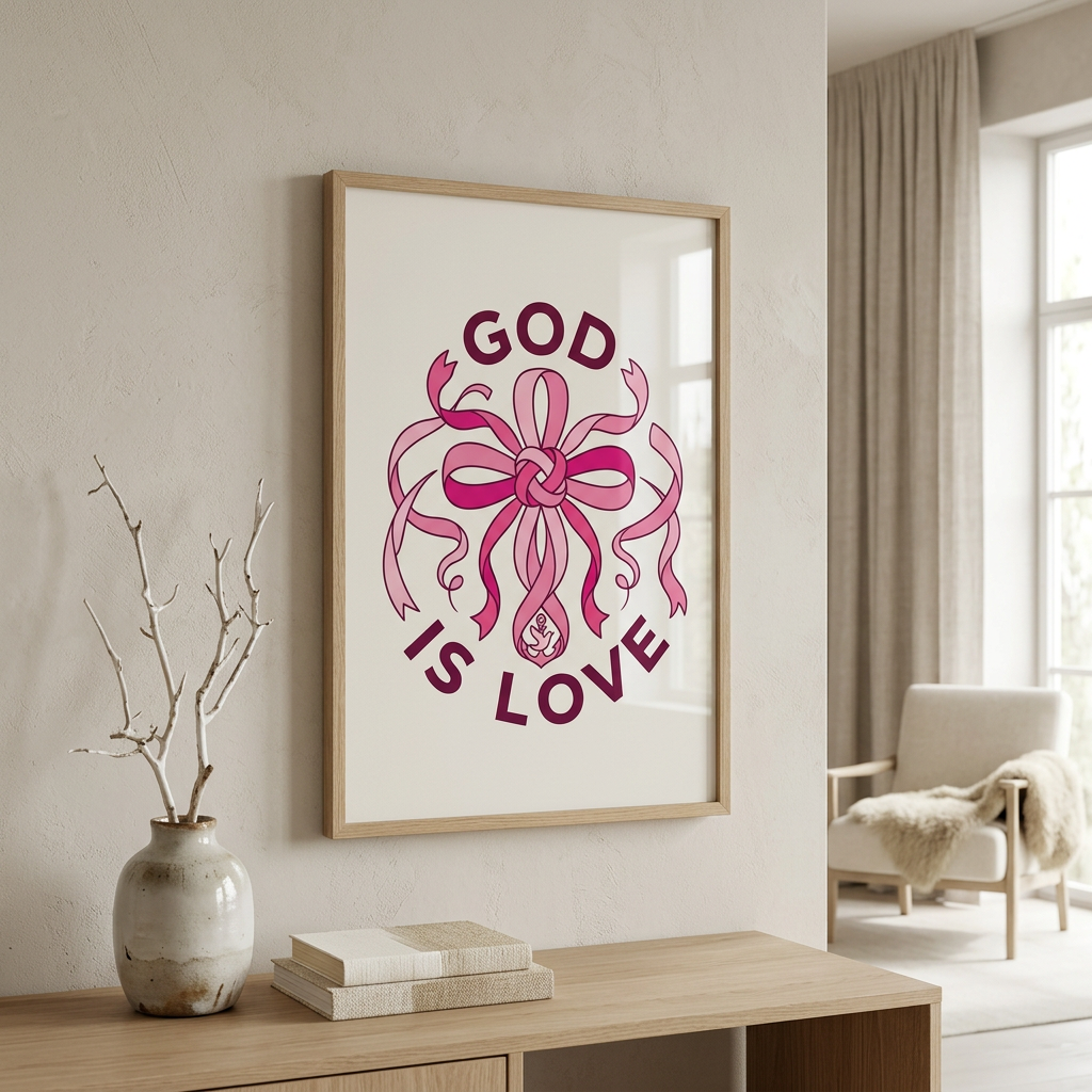 God Is Love Matte Poster