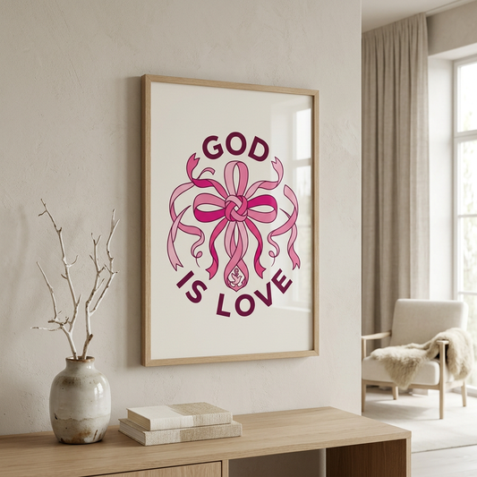 God Is Love Matte Poster