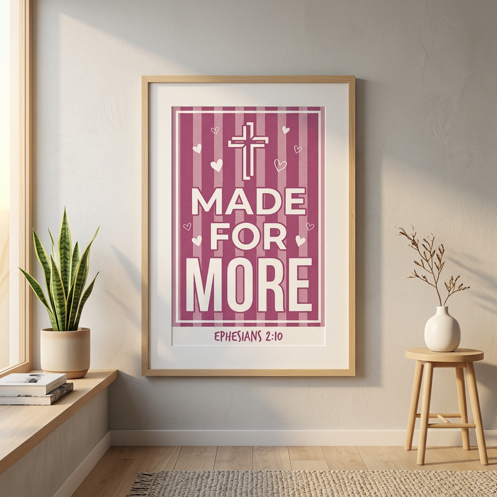 Made For More Poster | Christian Wall Art