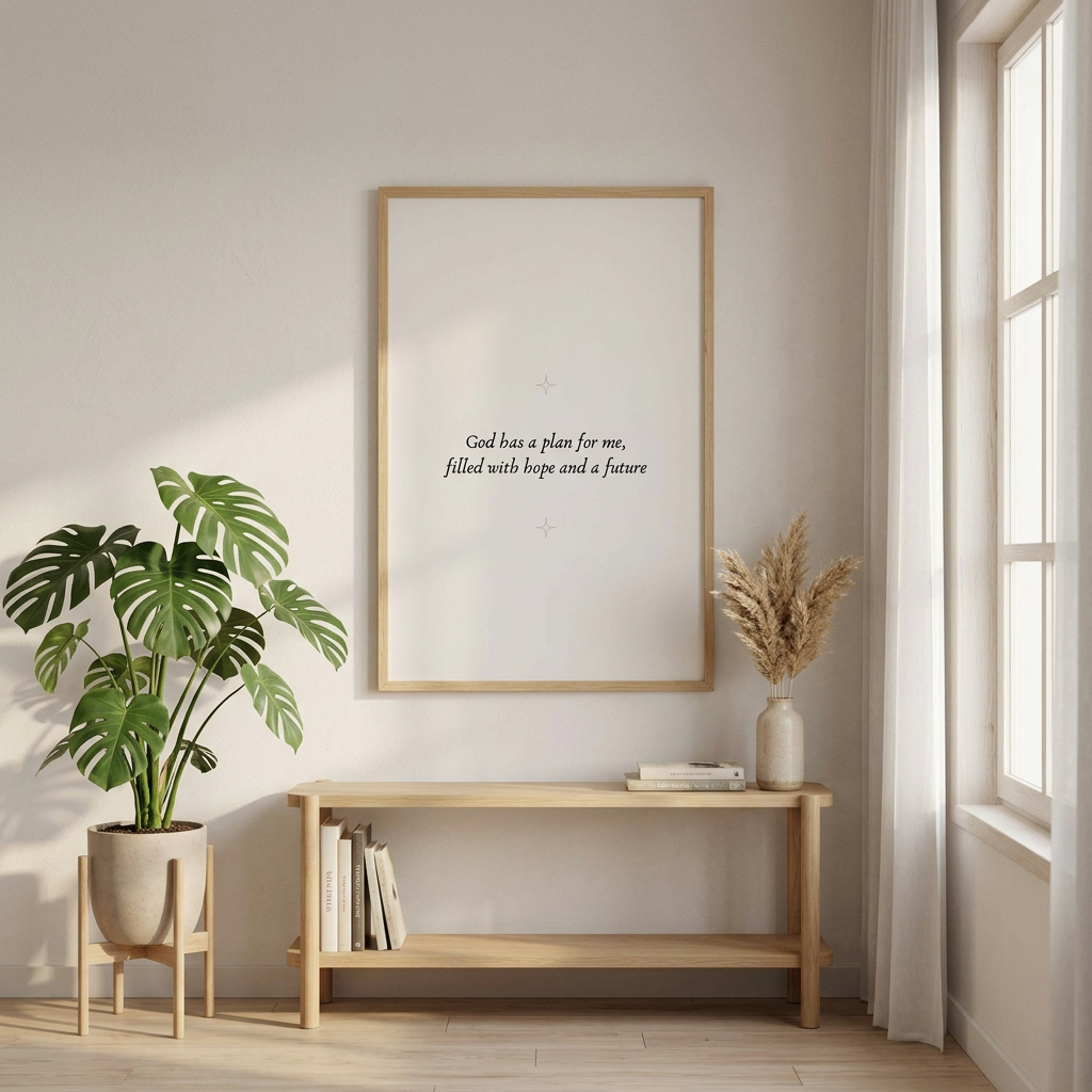 God Has a Plan for Me | Christian Wall Art