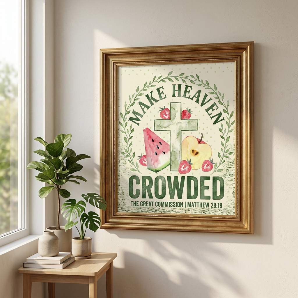 Make Heaven Crowded | Christian Wall Art