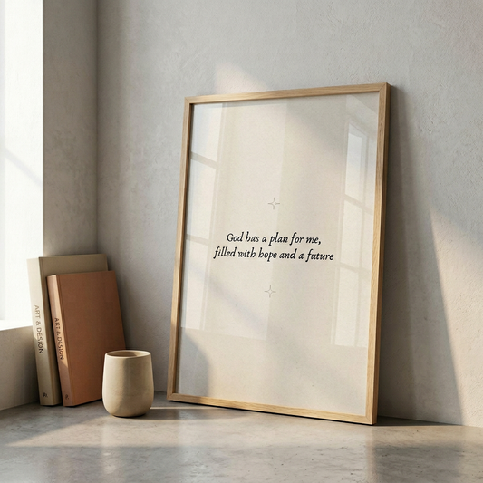 God Has a Plan for Me | Christian Wall Art