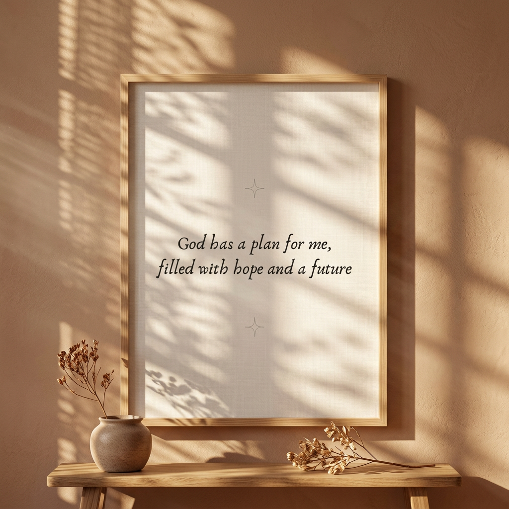 God Has a Plan for Me | Christian Wall Art