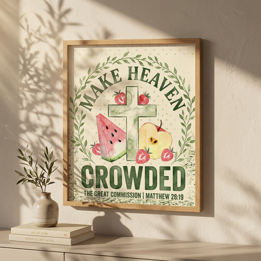 Make Heaven Crowded | Christian Wall Art