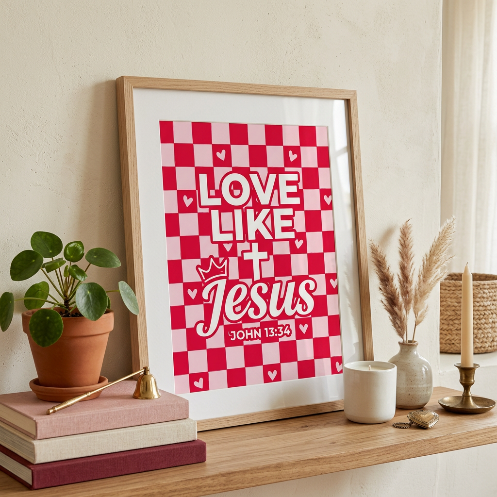 Love Like Jesus Poster | Christian Wall Art