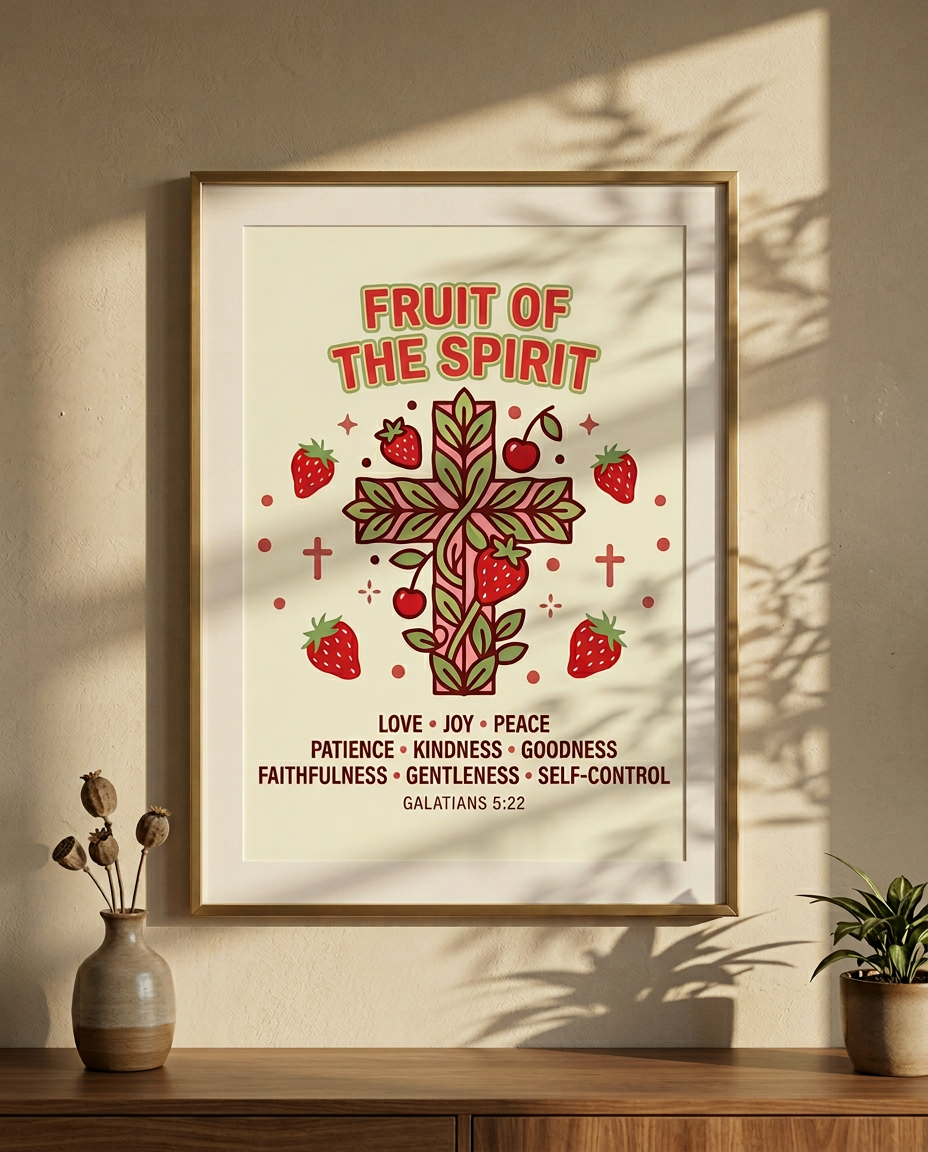 Fruit of the Spirit Wall Art | Galatians 5 22 23