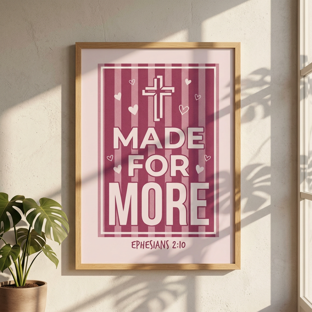 Made For More Poster | Christian Wall Art