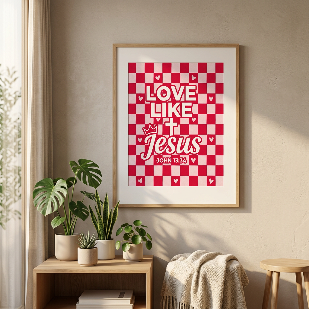 Love Like Jesus Poster | Christian Wall Art