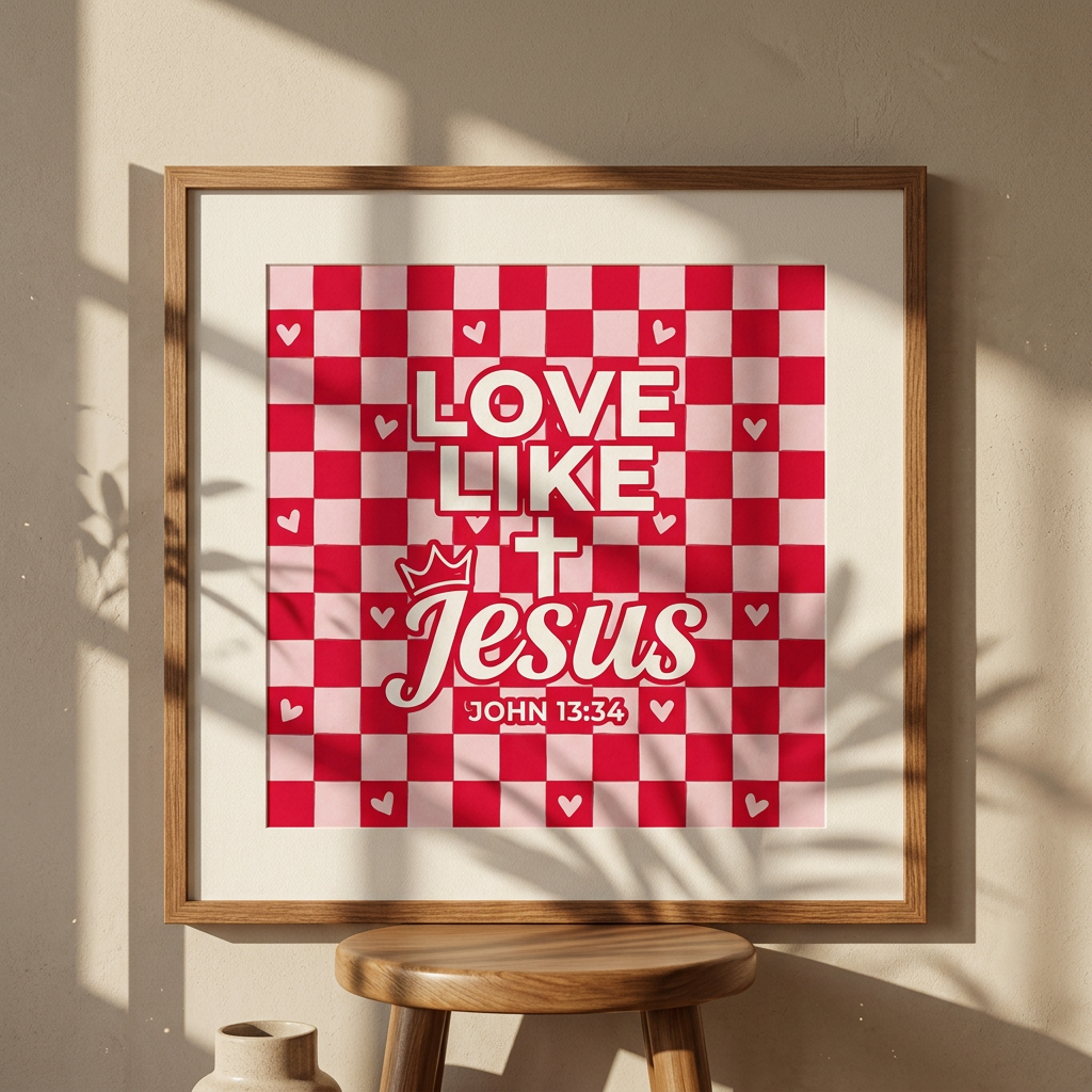 Love Like Jesus Poster | Christian Wall Art