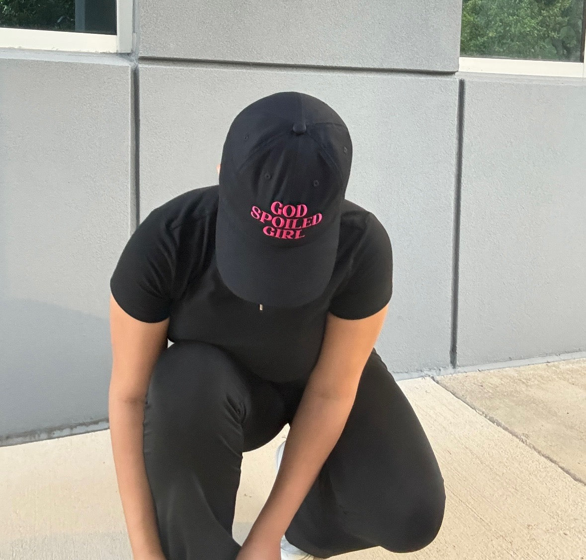 Christian Hat Embroidered Religious Gift Dad Cap “God Spoiled Girl” Christian Apparel Faith Hat for Mom Vintage Christian Cap For Her