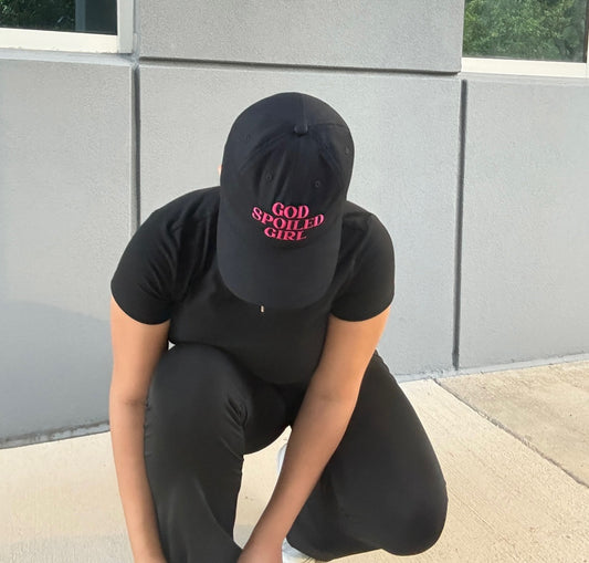 Christian Hat Embroidered Religious Gift Dad Cap “God Spoiled Girl” Christian Apparel Faith Hat for Mom Vintage Christian Cap For Her