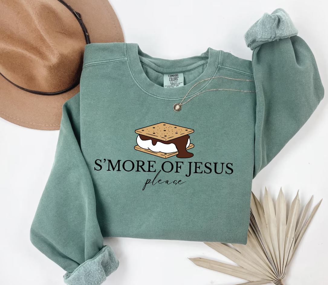 Smore of Jesus Please Christian Sweatshirt Smore Lover Shirt Christian Camping Hoodie Gift Jesus Hoodie  Comfort Colors
