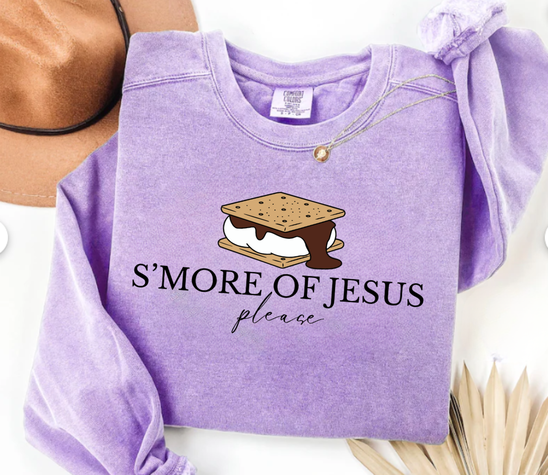 Smore of Jesus Please Christian Sweatshirt Smore Lover Shirt Christian Camping Hoodie Gift Jesus Hoodie  Comfort Colors