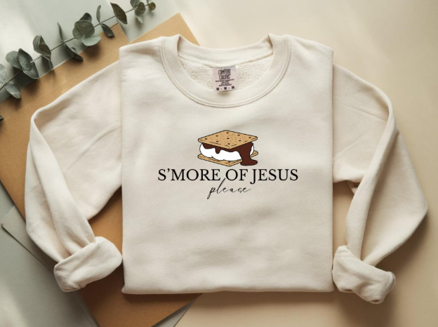 Smore of Jesus Please Christian Sweatshirt Smore Lover Shirt Christian Camping Hoodie Gift Jesus Hoodie  Comfort Colors