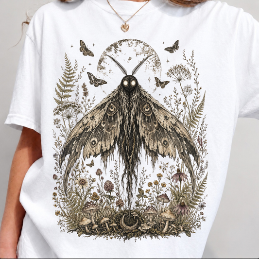 Botanical Cryptid Mothman T-Shirt