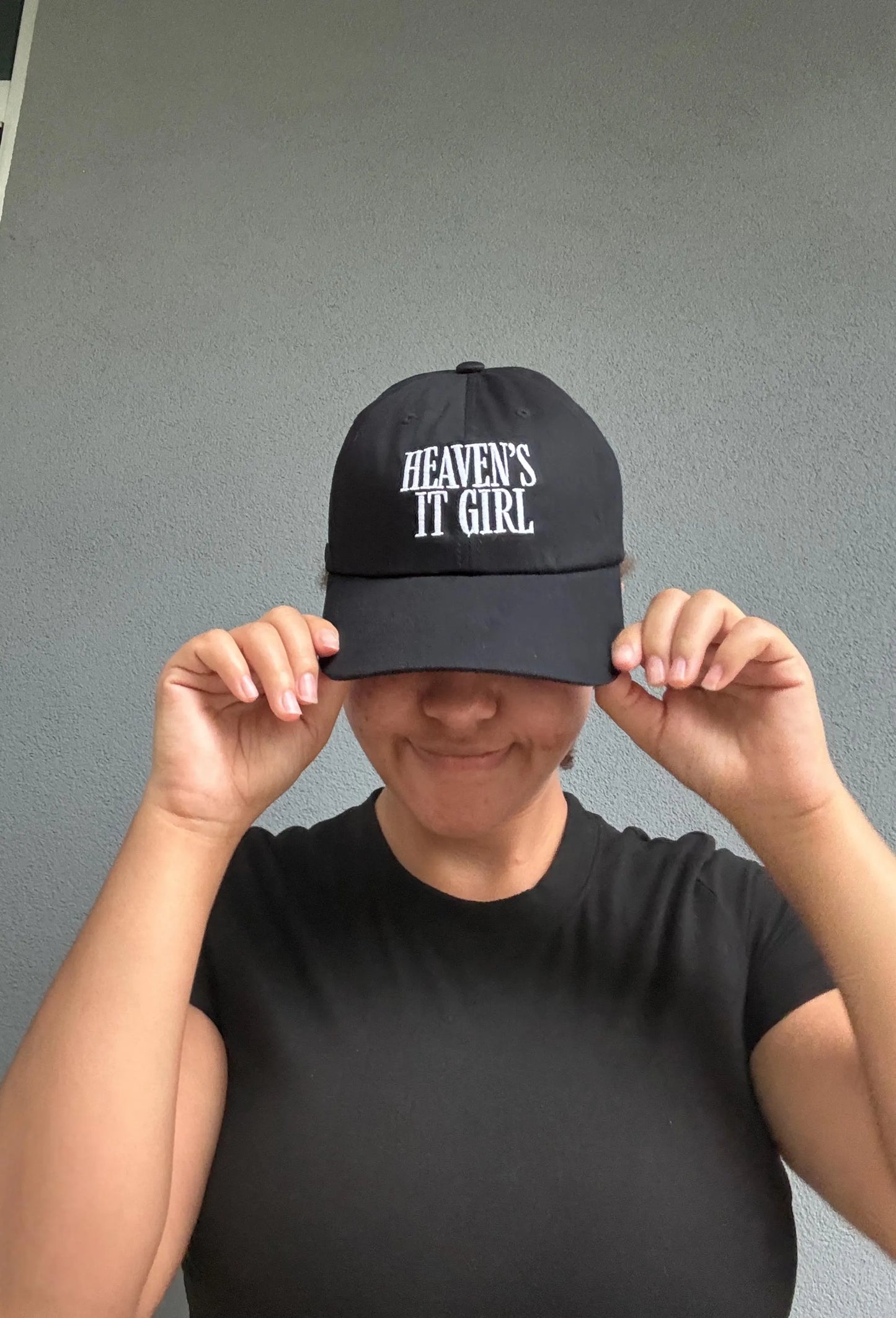 Christian Hat Embroidered "Heaven's It Girl" Religious Gift Dad Cap Christian Apparel Faith Hat for Mom Vintage Christian Cap For Her