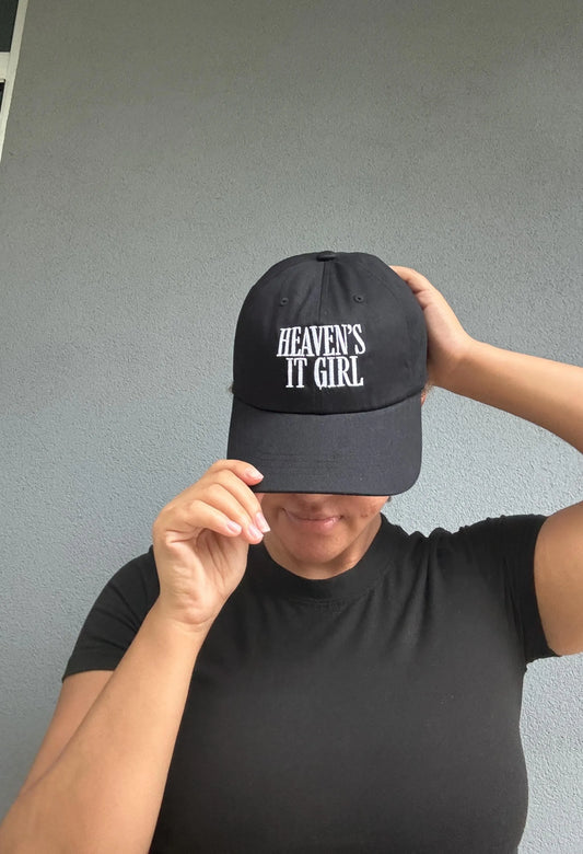 Christian Hat Embroidered "Heaven's It Girl" Religious Gift Dad Cap Christian Apparel Faith Hat for Mom Vintage Christian Cap For Her