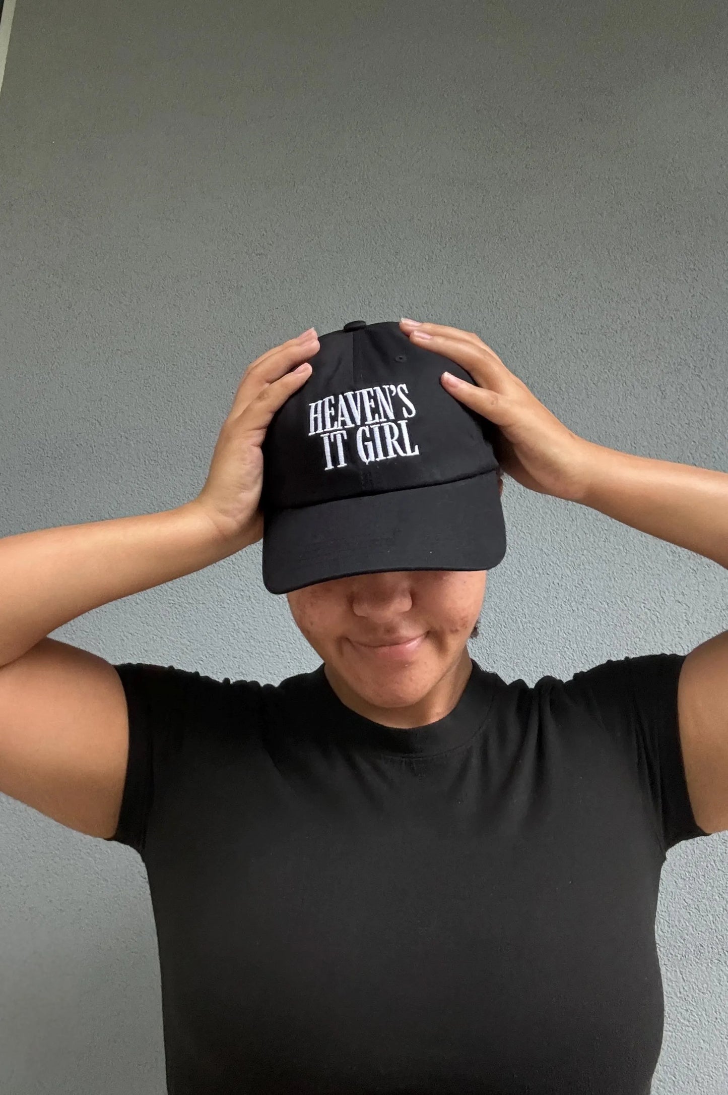 Christian Hat Embroidered "Heaven's It Girl" Religious Gift Dad Cap Christian Apparel Faith Hat for Mom Vintage Christian Cap For Her