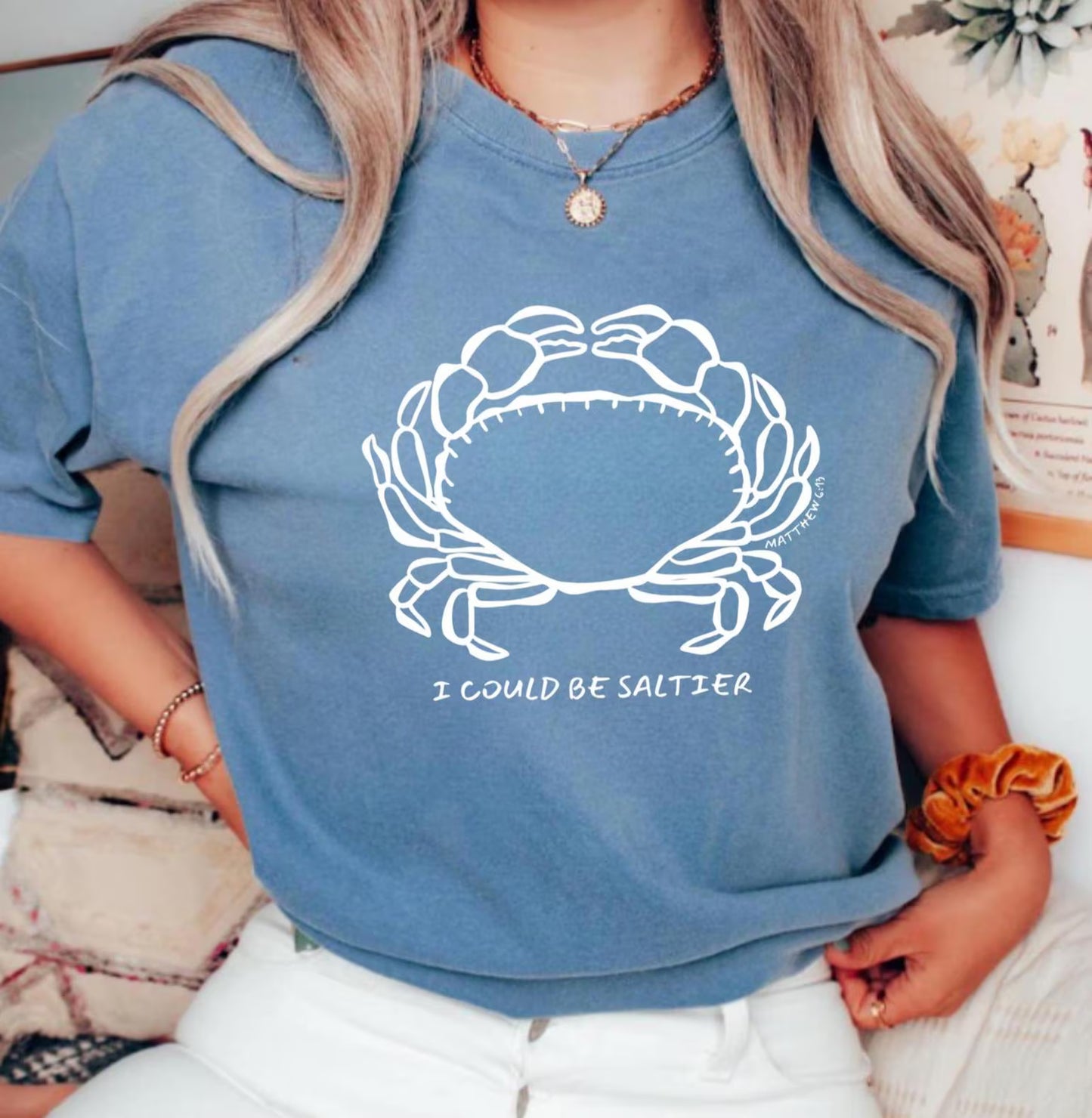 I Could Be Saltier Christian Shirt Christian Summer Shirt Ocean Salt Life Matthew 6:13 Bible Verse